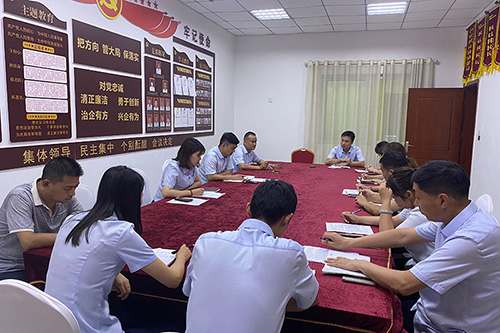 皇城支部组织召开了党史学习教育专题组织生活...